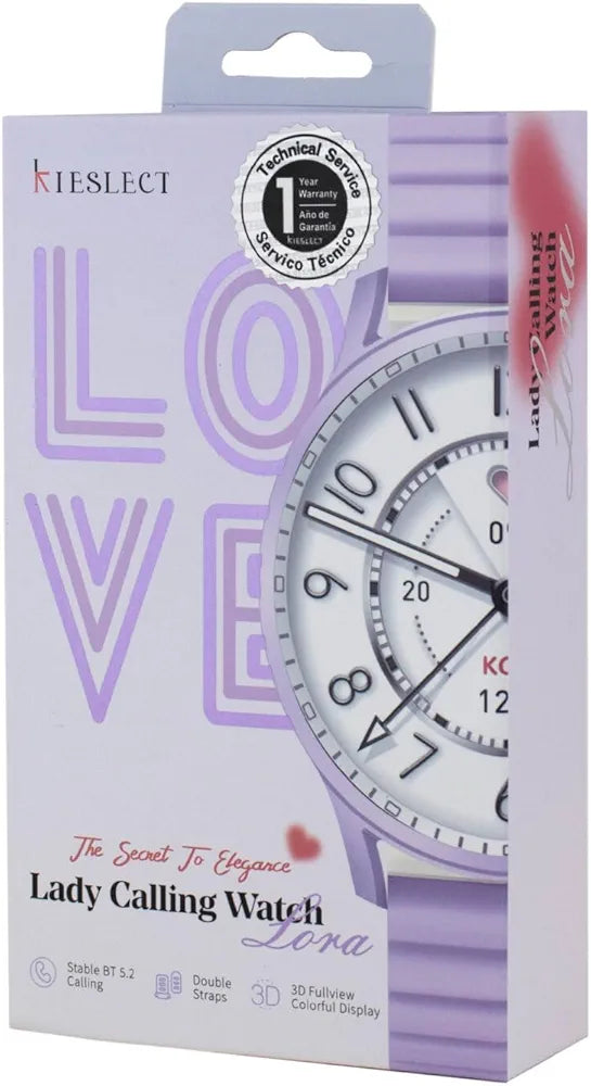 Kieslect Lady Calling Lora Smartwatch: Stay Connected and Stylish, Make and Receive Calls Directly from Your Wrist, Smart Watches for Women . 